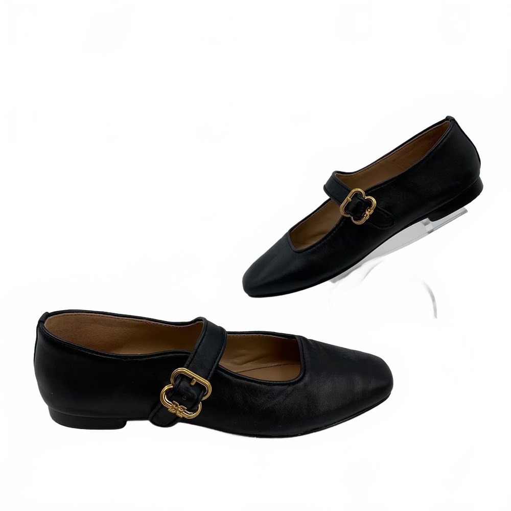 Sam Edelman Michaela Mary Jane Flat | Women's US 7 Black Leather